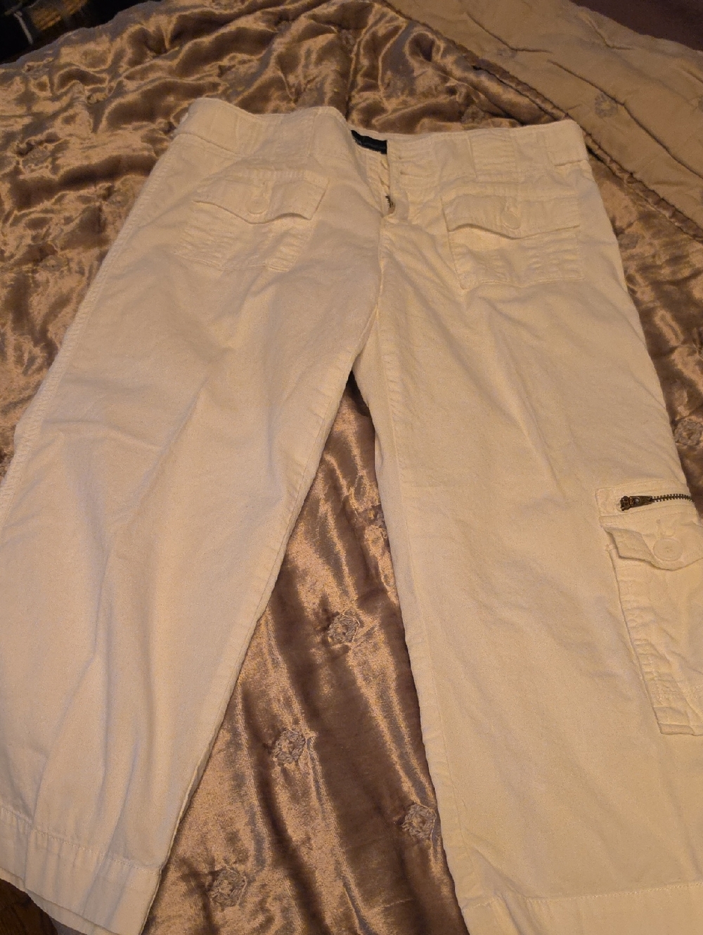 Moda International White Crop Pants